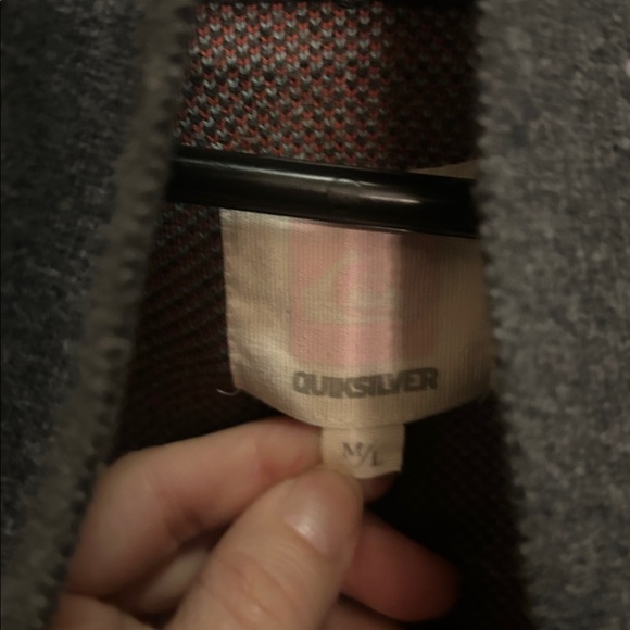 Quiksilver M/L Gray/Orange Southwest Cardigan - Picture 3 of 6